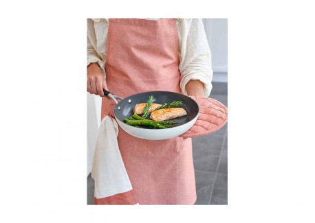 Stoff Set 3 Torchons Coton Chambray Terracotta 50x70 cm 