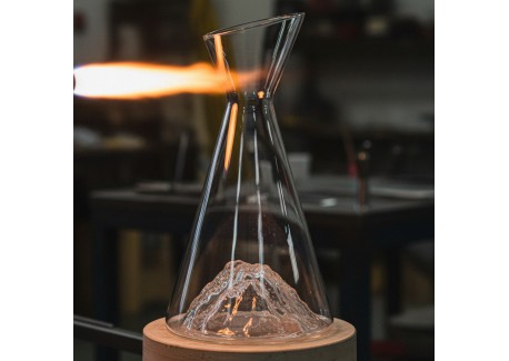 Topographic 1L Borosilicaatglas Waterkaraf - Mont Blanc