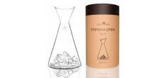 Topographic Mont Everest Carafe à Eau Montagne Verre Borosilicate 1L -
