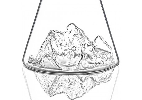 Topographic Mont Everest Carafe à Eau Montagne Verre Borosilicate 1L -