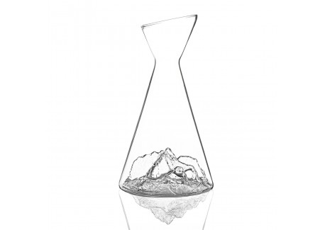 Topographic 1L Borosilicaatglas Waterkaraf - Mont Everest