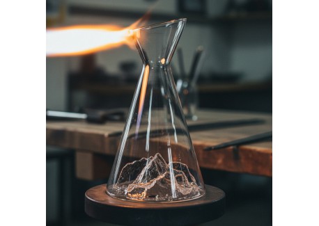 Topographic 1L Borosilicaatglas Waterkaraf - Mont Everest