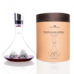 Topographic Grand Canyon Carafe à Décanter Vin Montagne Verre Borosili