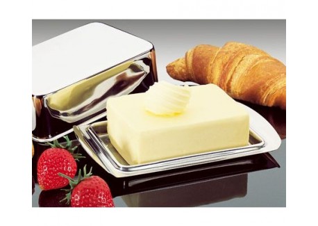 RVS Botervloot 10x16 cm (250 g Boter)