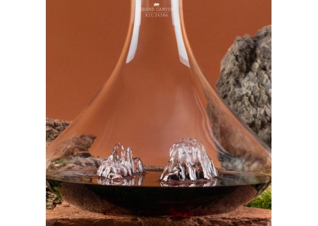 Topographic Wijnkaraf Borosilicaatglas Berg- Grand Canyon