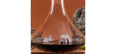 Topographic Grand Canyon Carafe à Décanter Vin Montagne Verre Borosili