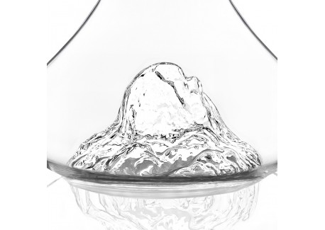 Topographic Wijnkaraf Borosilicaatglas Berg- Pic du Midi d'Ossau