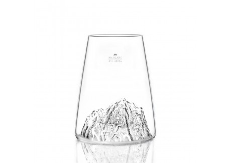 Topographic Mont Blanc Verre Longdrink Borosilicate Montagne 45 cl 