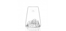 Topographic Mont Blanc Verre Longdrink Borosilicate Montagne 45 cl 