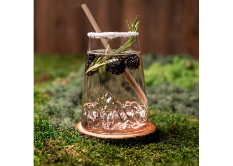 Topographic Borosilicaat Longdrinkglas Berg 45 cl - Mont Blanc