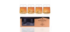Topographic Classics Set 4 Verres Shooters Borosilicate Montagne 6,5 c