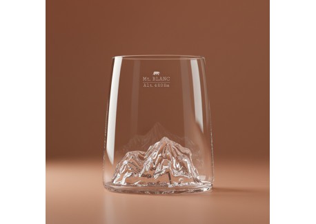 Topographic Classics Set 4 Verres Shooters Borosilicate Montagne 6,5 c