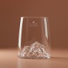 Zie dia Topographic Set van 4 Shooters Classics Borosilicaat Berg Glazen 6,5 c