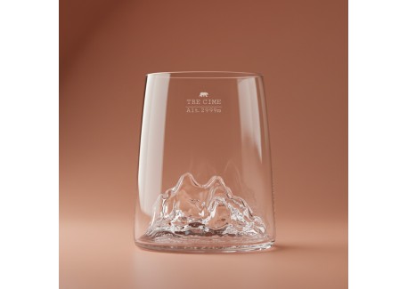 Topographic Set van 4 Shooters Italië Borosilicaat Berg Glazen 6,5 cl