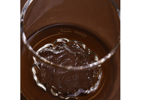 Topographic Set van 2 Borosilicaat Digestive Glazen 35 cl Mont Blanc/E