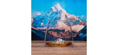 Topographic Set van 2 Borosilicaat Digestive Glazen 35 cl Mont Blanc/E
