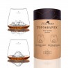 Zie dia Topographic Set van 2 Borosilicaat Digestive Glazen 35 cl Tre Cime/Mon