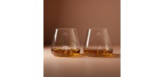 Topographic Set van 2 Borosilicaat Digestive Glazen 35 cl Tre Cime/Mon