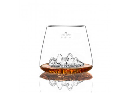 Topographic Tre Cime/Monte Rosa Set 2 Verres à Digestifs Borosilicate