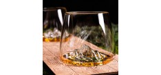 Topographic Set van 2 Borosilicaat Digestive Glazen 35 cl Tre Cime/Mon
