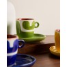 Voir la slide Attimi Coffret Tasses et Sous-tasses Espresso 9 cl Jaune Bleu vert 6 P