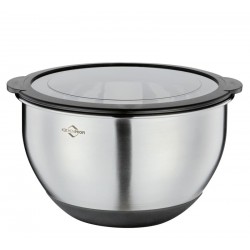 Mengkom van RVS met Maatverdeling Antislip 20 cm ,6 L + Luchtdicht Dek