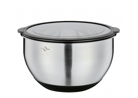 Mengkom van RVS met Maatverdeling Antislip 24 cm 4,8 L + Luchtdicht De