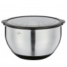 Voir la slide Cul de Poule Bol Inox Gradué Antidérapant 24 cm 4,8 L + Couvercle Herm