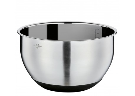 Mengkom van RVS met Maatverdeling Antislip 24 cm 4,8 L + Luchtdicht De