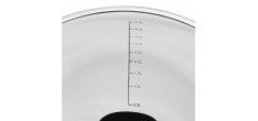 Mengkom van RVS met Maatverdeling Antislip 24 cm 4,8 L + Luchtdicht De