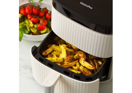 Silhouette Airfryer Keramisch zonder PFAS – XL 5 L 5L Crèmewit