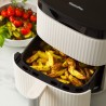 Zie dia Silhouette Airfryer Keramisch zonder PFAS – XL 5 L 5L Crèmewit