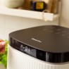 Zie dia Silhouette Airfryer Keramisch zonder PFAS – XL 5 L 5L Crèmewit