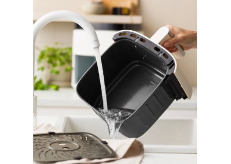 Silhouette Airfryer Keramisch zonder PFAS – XL 5 L 5L Crèmewit