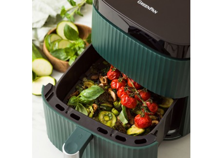 Silhouette Airfryer Keramisch zonder PFAS – XL 5 L Dennegroen