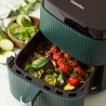 Zie dia Silhouette Airfryer Keramisch zonder PFAS – XL 5 L Dennegroen