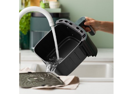 Silhouette Airfryer Keramisch zonder PFAS – XL 5 L Dennegroen