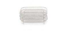 3-Laagse Kookroosters 20x20 cm in RVS voor Airfryer