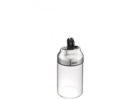 Kippo Kruidenpot Glas/RVS van 120 ml 10 cm