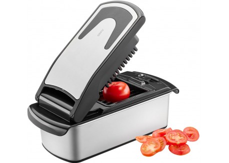 Treppo 2.0 Coupe Légumes et Fruits 3 Grilles avec Réservoir Inox 
