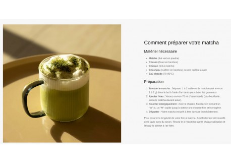 Traditionele Japanse Matcha-thee cadeauset 5 Stuks