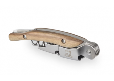 Malbec Tire-bouchon Sommelier à Double Levier Bois Noyer 13 cm 
