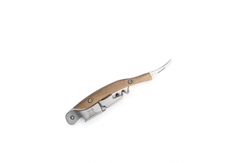 Malbec Tire-bouchon Sommelier à Double Levier Bois Noyer 13 cm 
