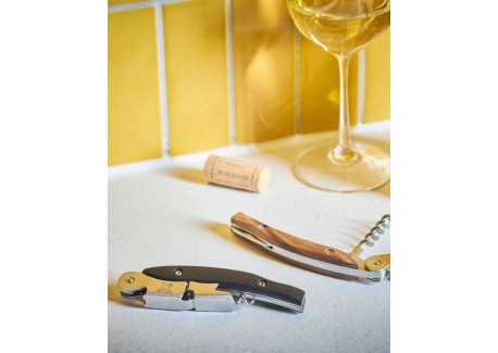Malbec Sommelier Kurkentrekker met Dubbele Hendel Zwart 13 cm