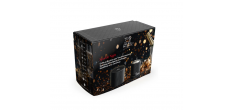 Sparkle Night Coffret Griffe et Bouchon à Champagne Line Aluminium Noi