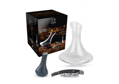 Wine Service Wijnproeverijsset Karaaf + Sommelieraccessoire + Reinigin