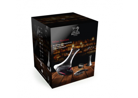 Wine Service Wijnproeverijsset Karaaf + Sommelieraccessoire + Reinigin