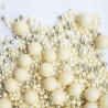 Zie dia Taartdecoraties Knapperige Parels in Witte Chocolade en Goud 50 g