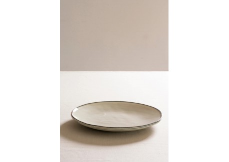 Organic Assiette Plate Beige Crème 26,5 cm 