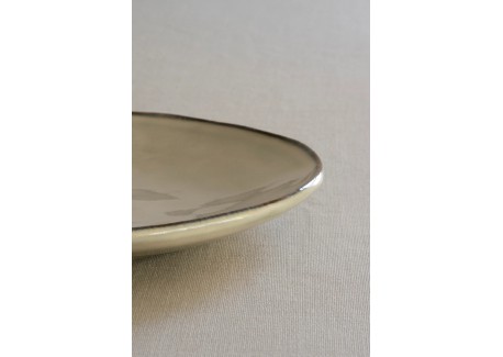 Organic Bord Crème Beige 26,5 cm
